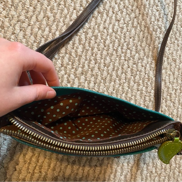 Crossbody dragonfly nature vegan leather bag - Picture 6 of 8